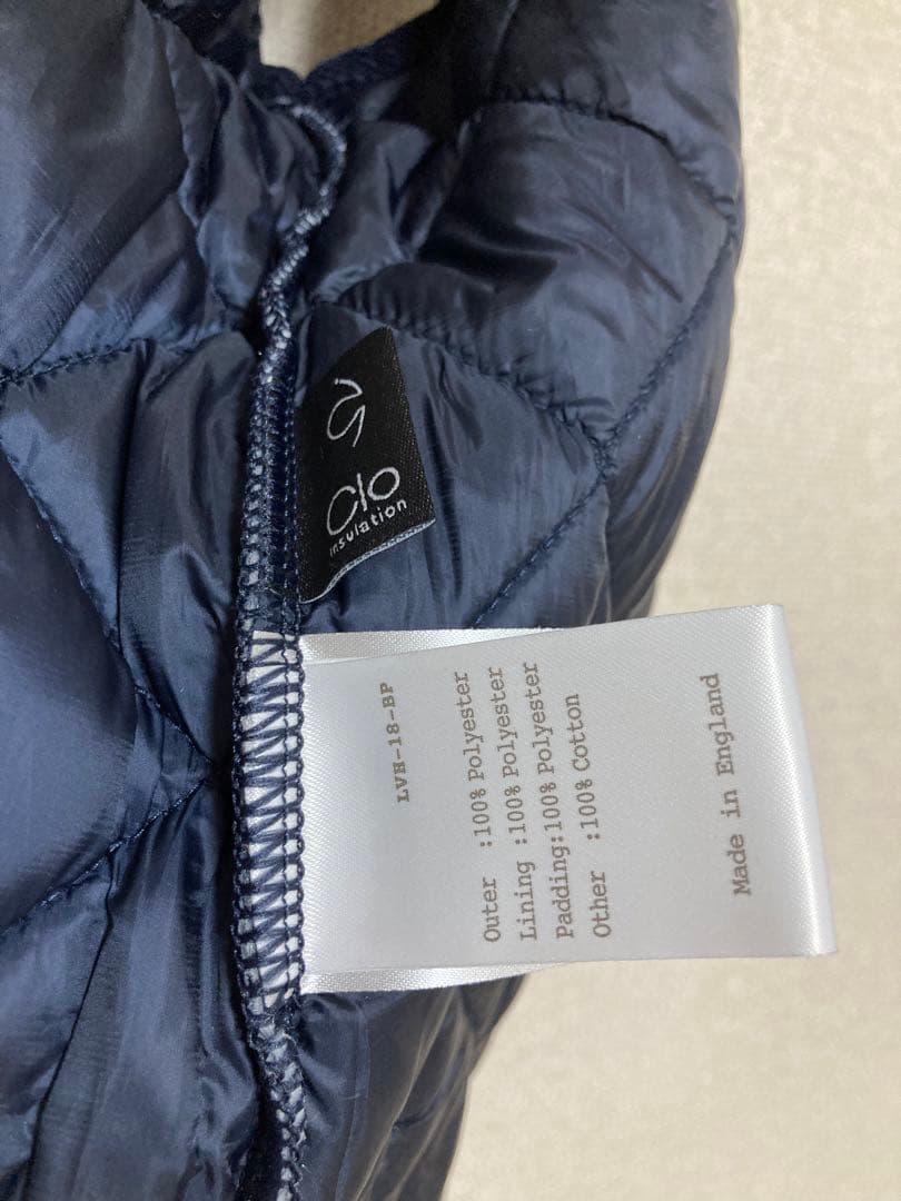 新品未使用　ラベンハム　キルティングベスト　36 ネイビー