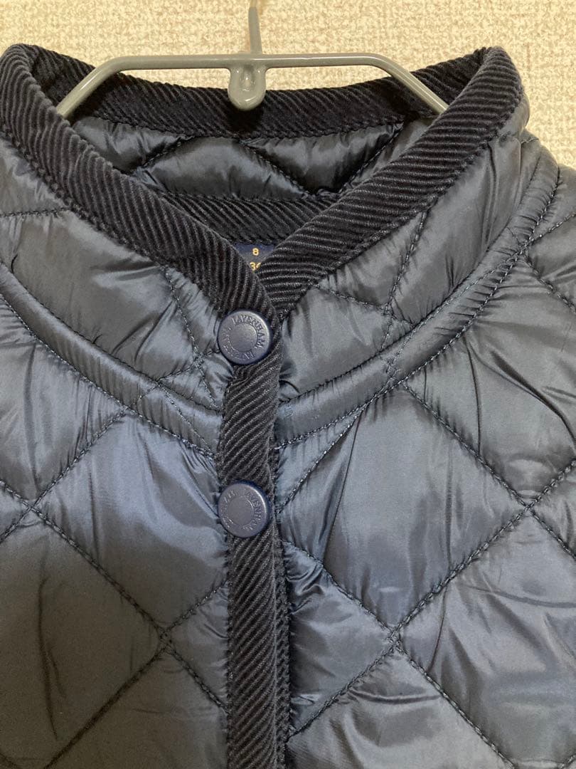 新品未使用　ラベンハム　キルティングベスト　36 ネイビー