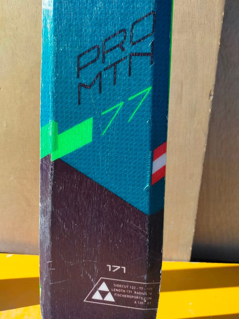 FISCHER フィッシャー　PRO MTN 77 スキー板 バインディング付き