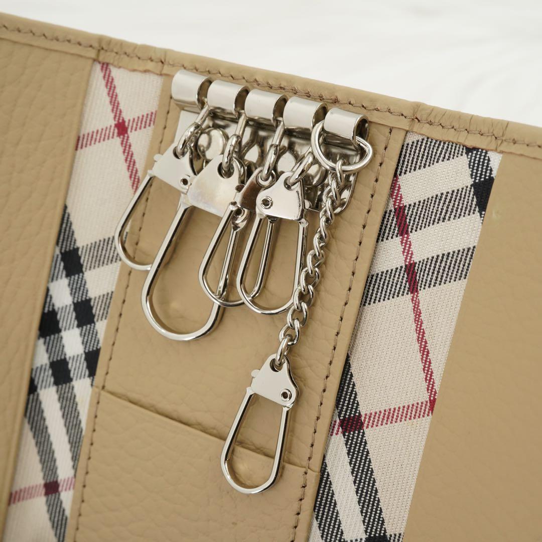 新品未使用品　BURBERRY LONDON キーケース　ノバチェック　ベージュ