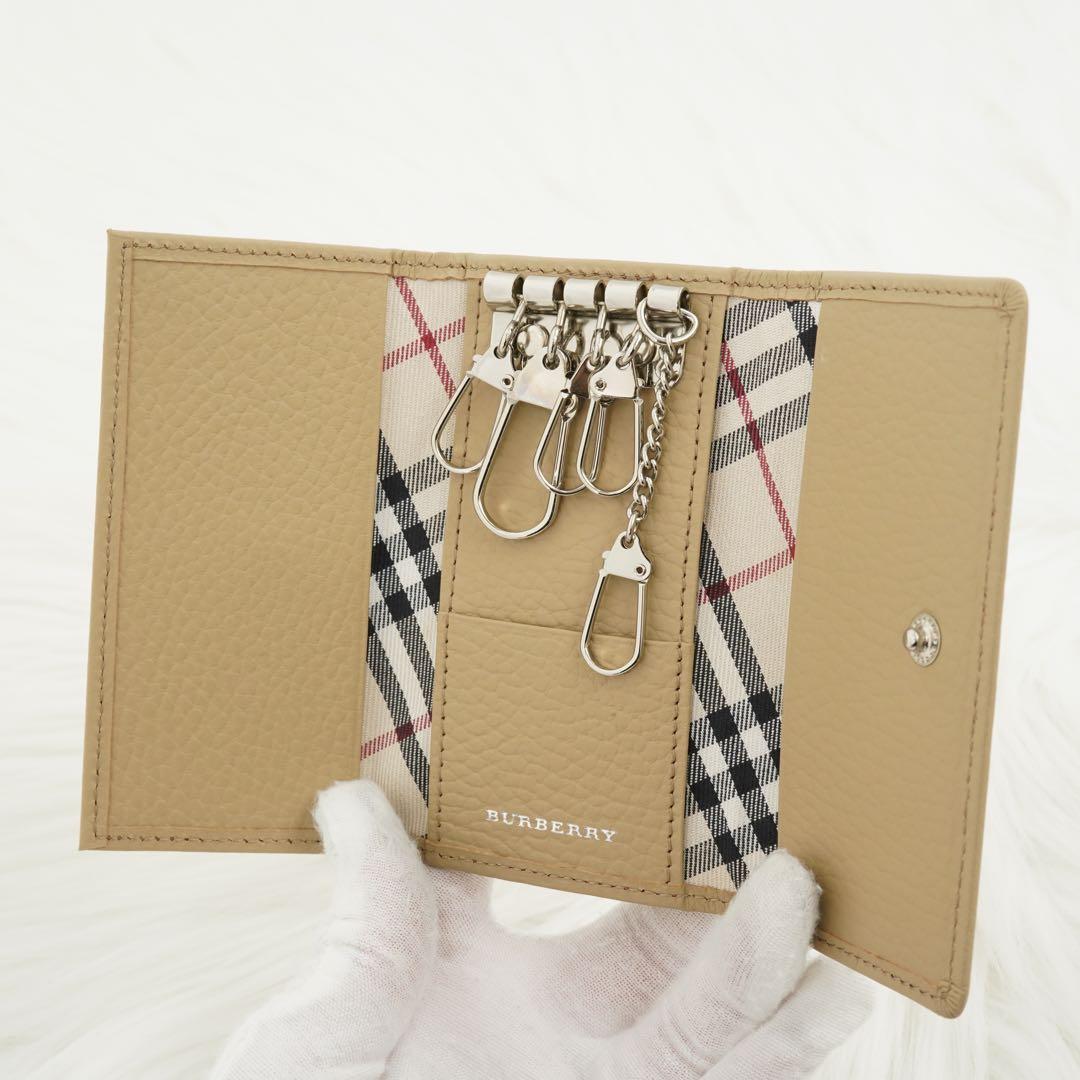新品未使用品　BURBERRY LONDON キーケース　ノバチェック　ベージュ