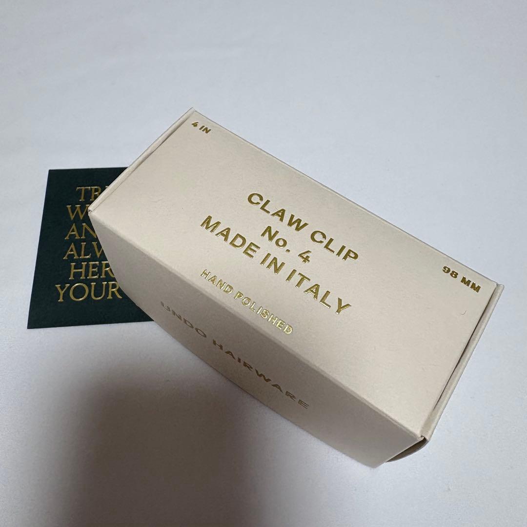 【Undo Hairware】 No. 4 Claw クリップ　グレーマーブル