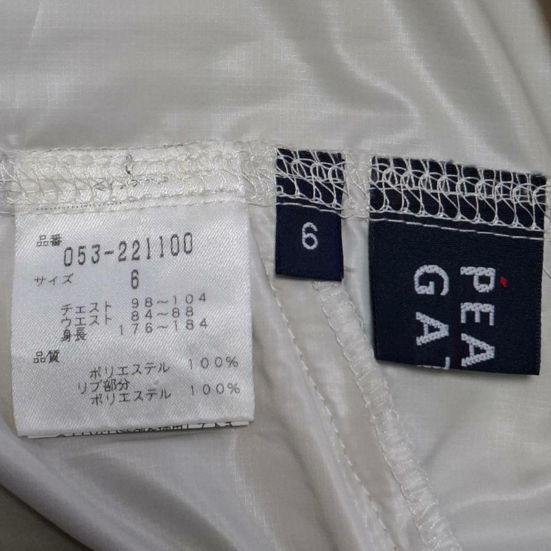 パーリーゲイツ スニード ポリエステル　XL アイボリー 極薄 手洗い洗濯済