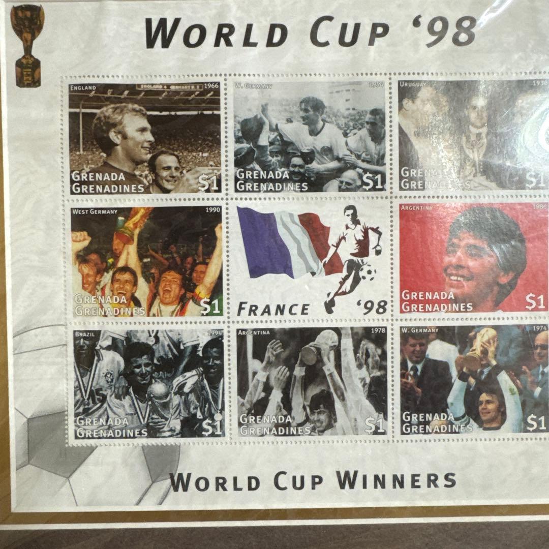 切手　football 1998年WORLD CUP記念　France サッカー