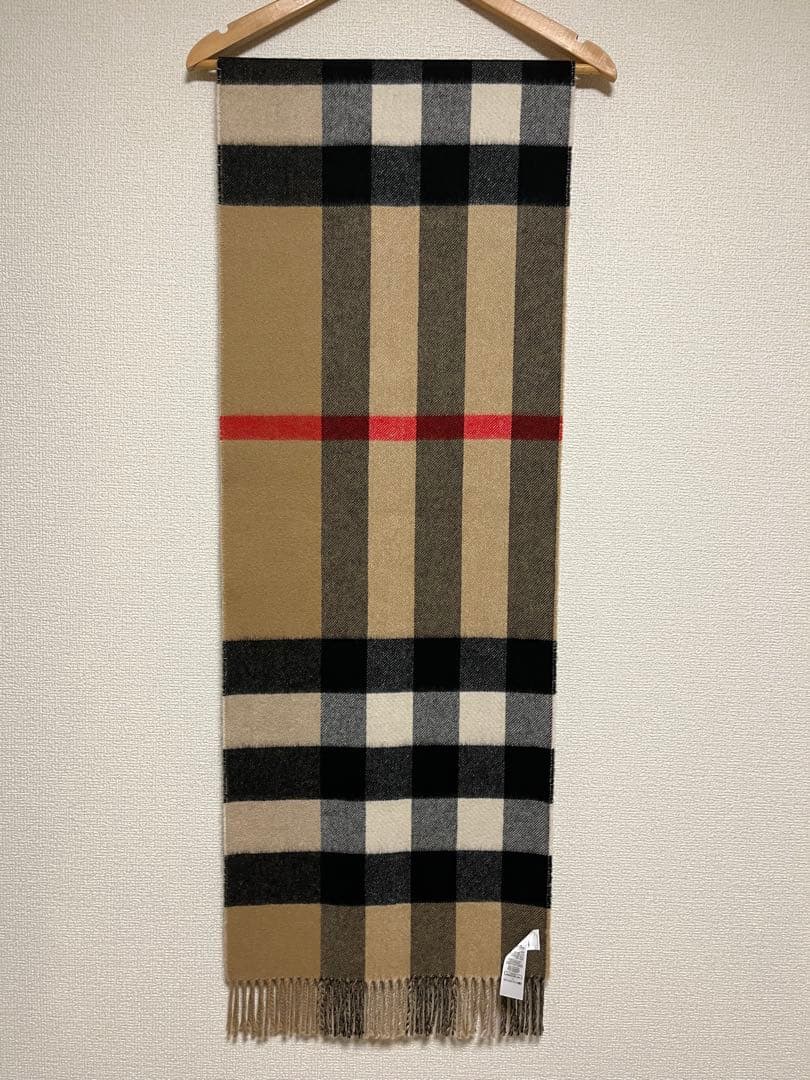 BURBERRY　バーバリー　マフラー　カシミア100％　大判マフラー