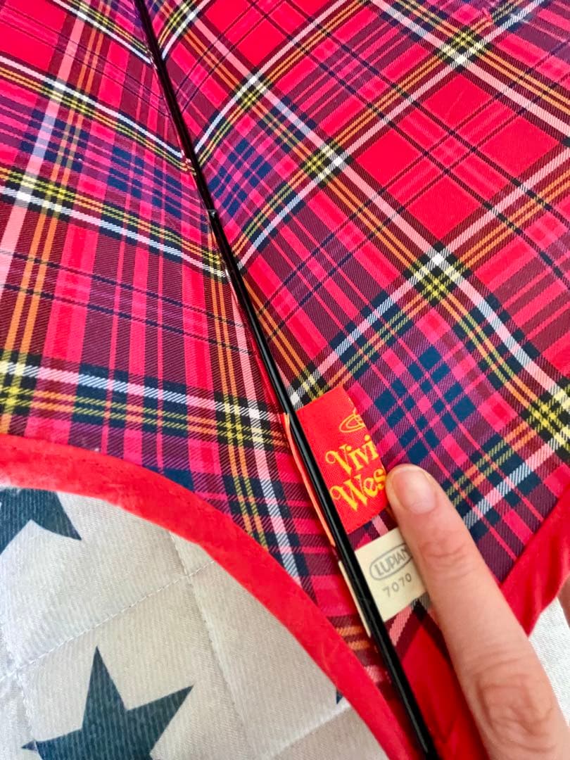 【レア】♡ヴィヴィアンウエストウッド♡長傘　マックマラタータンチェック柄