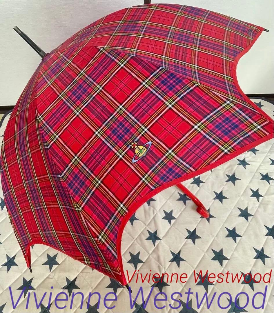 【レア】♡ヴィヴィアンウエストウッド♡長傘　マックマラタータンチェック柄
