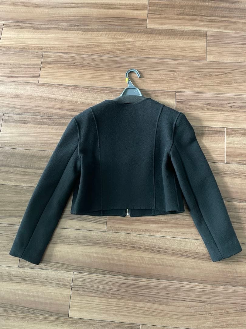 anuans アニュアンス ウールダブルクロスリバーショートジャケット