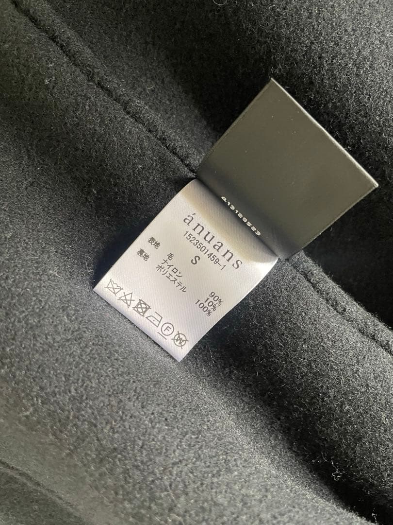 anuans アニュアンス ウールダブルクロスリバーショートジャケット