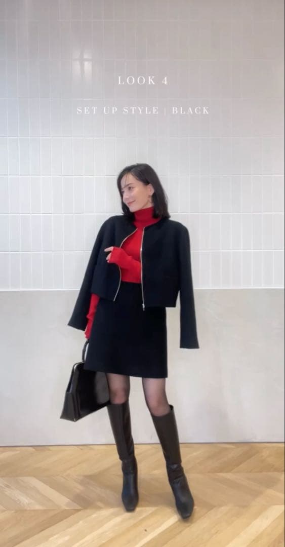 anuans アニュアンス ウールダブルクロスリバーショートジャケット