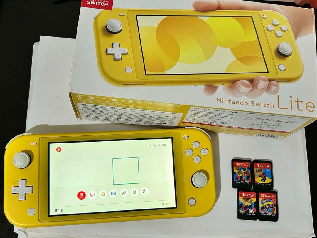 【動作品・ソフト付き】ニンテンドー Switch LITE 本体 イエロー 黄色