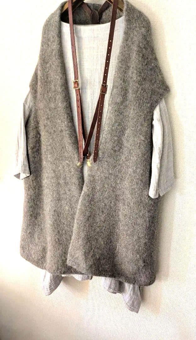 45R ウールアルパカ縮絨 ニットベスト