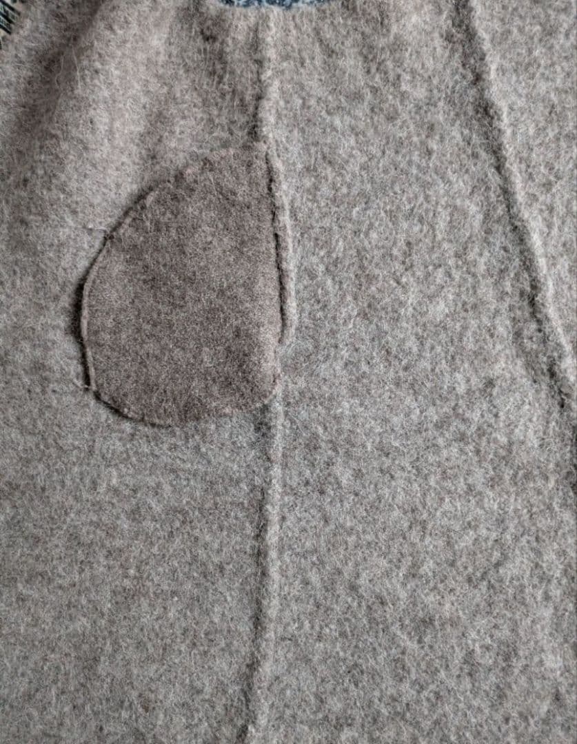 45R ウールアルパカ縮絨 ニットベスト