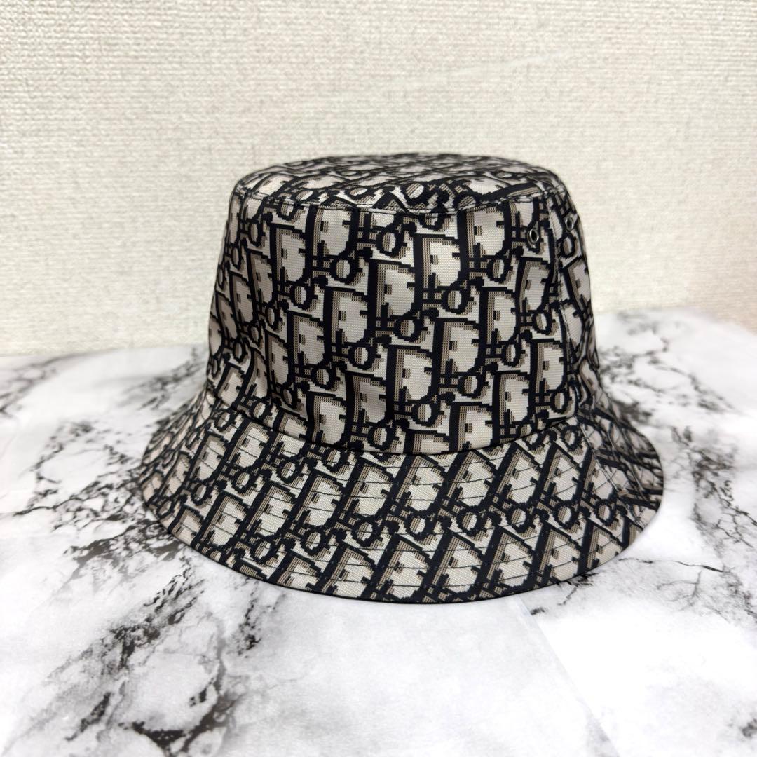 Dior Teddy-D ボブハット　バケハ　帽子　ブラック　ディオール