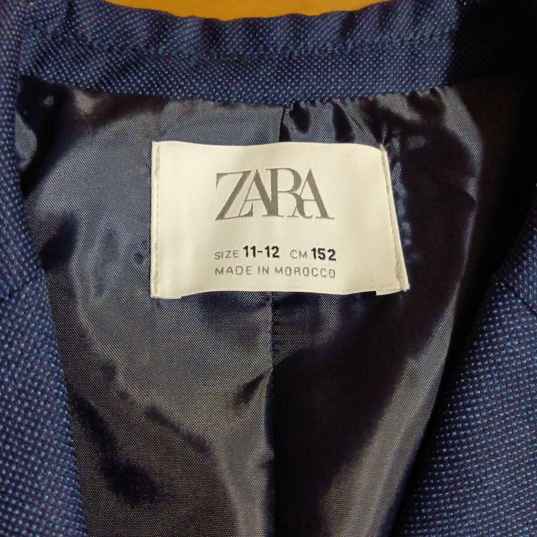 zara 150 スーツ☆男の子 卒業式 濃いネイビー 細身シルエット