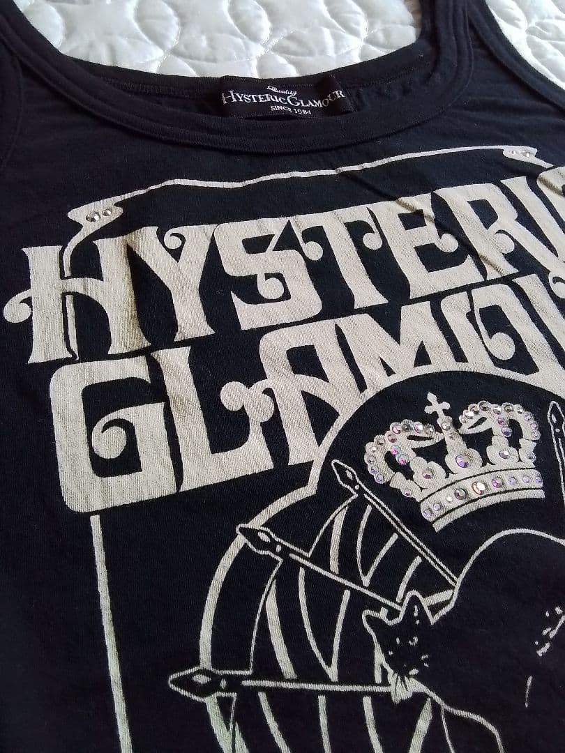 Hysteric Glamour 00s タンクトップ ラインストーン