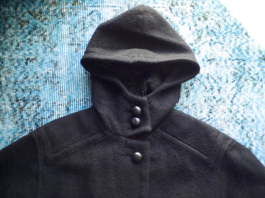 ジャケット・アウター 90s \"GFF\" black wool design wide coat