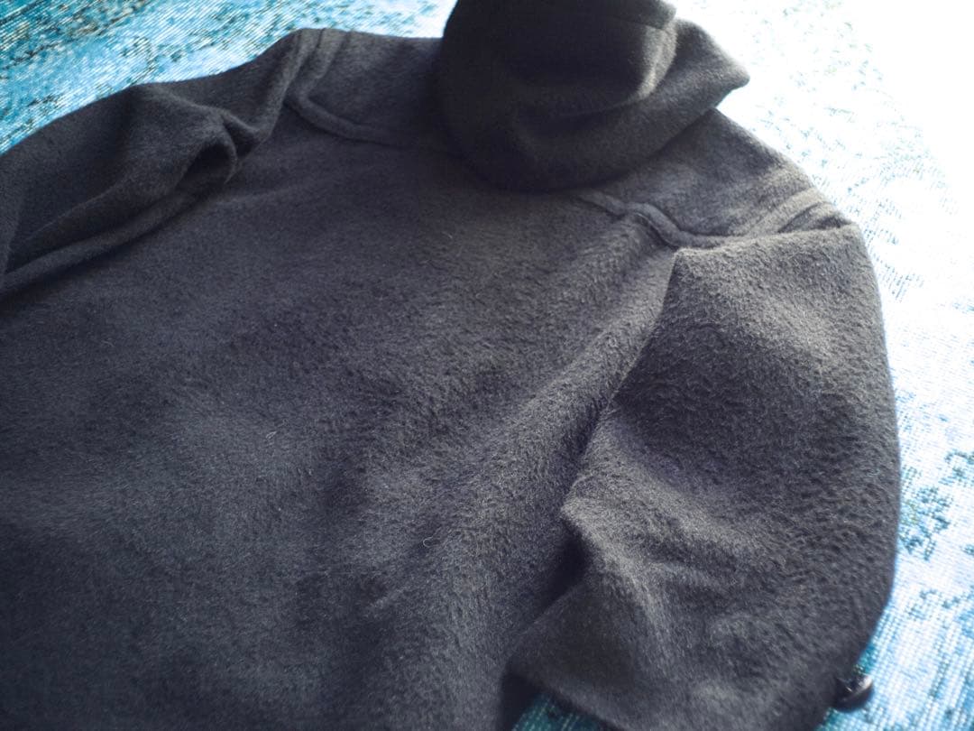 ジャケット・アウター 90s \"GFF\" black wool design wide coat