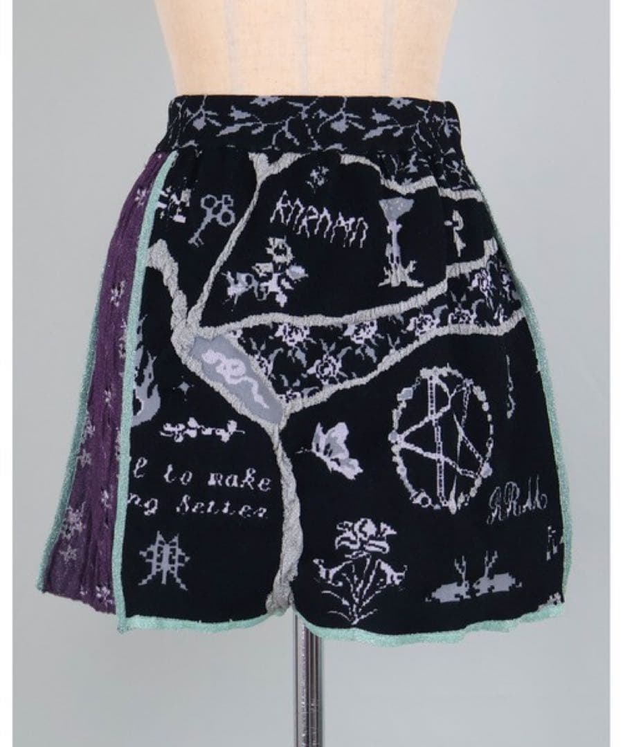 rurumu:/ルルムウ/collage jacquard mini skirt