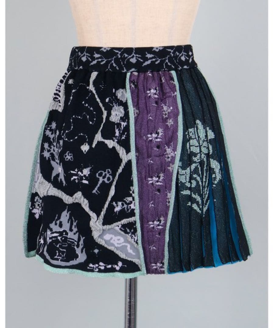rurumu:/ルルムウ/collage jacquard mini skirt