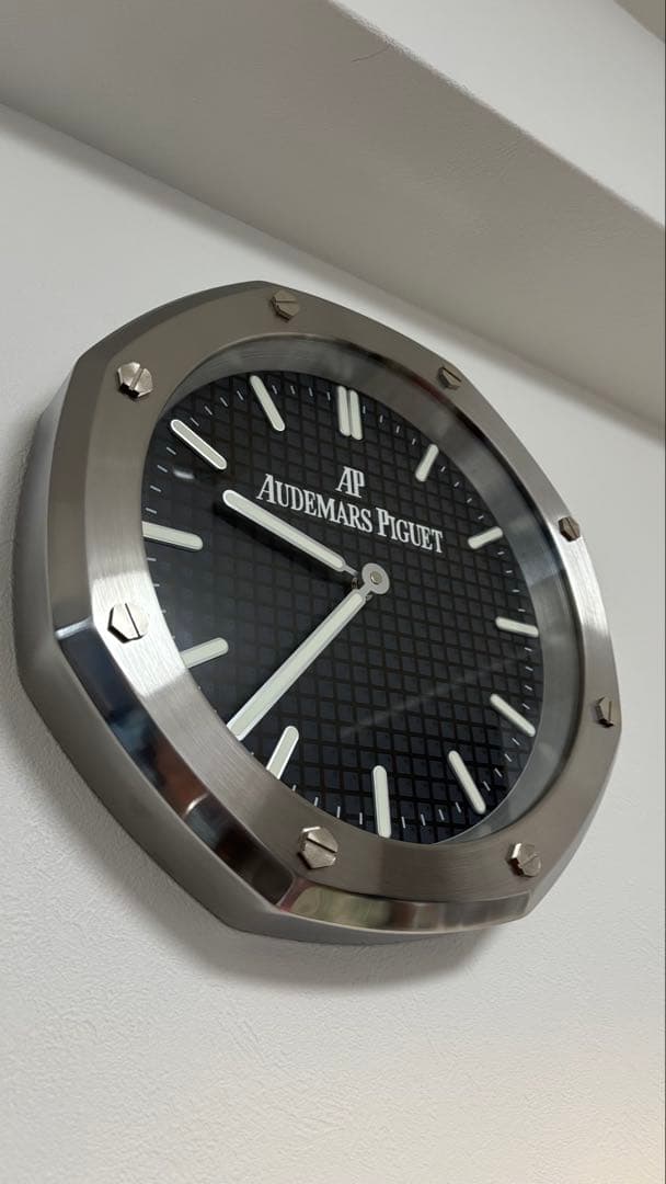 最終金額　AP オーデマピゲ ブラック　掛け時計 掛時計 非売品