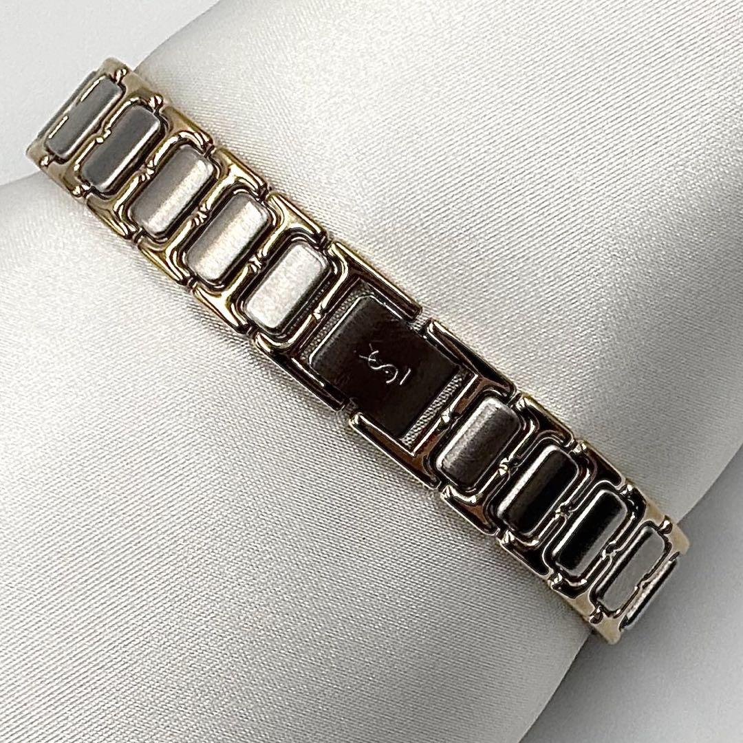 稼働品 イヴサンローラン YSL 腕時計 ペア レディース ゴールド y2k