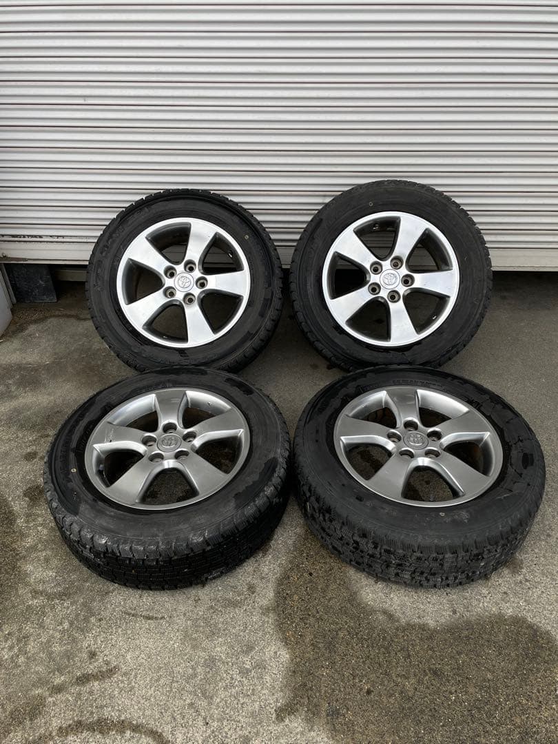 ① 送料込み トヨタ 純正ホイール ハイグロス タイヤオマケスタッドレス 2本