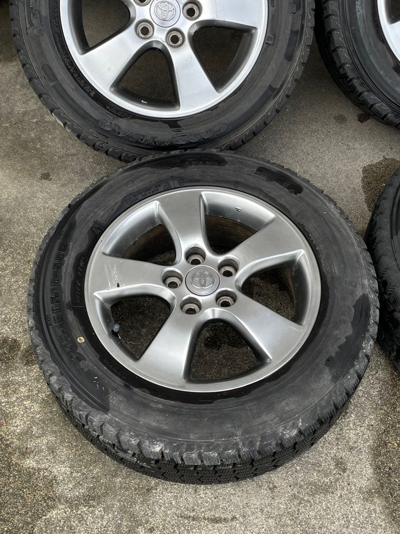 ① 送料込み トヨタ 純正ホイール ハイグロス タイヤオマケスタッドレス 2本