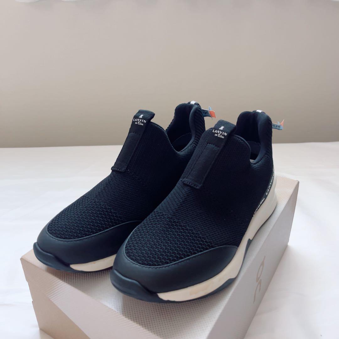 ランバンオンブルー　スニーカー　黒　完売品　スリッポン　ダイアナ