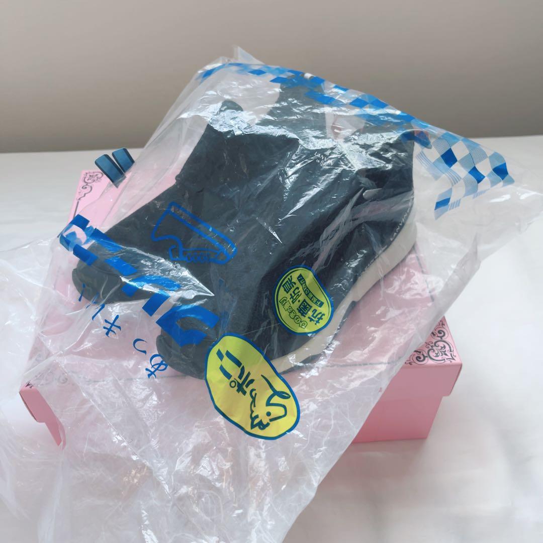 ランバンオンブルー　スニーカー　黒　完売品　スリッポン　ダイアナ