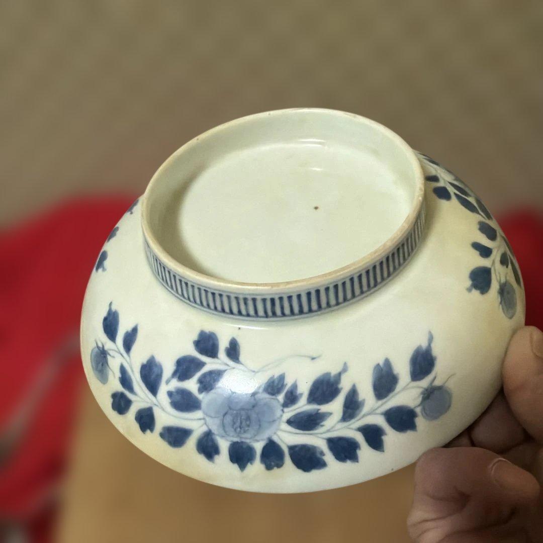 江戸時代 後半 染付　古伊万里 鍋島焼　七寸皿