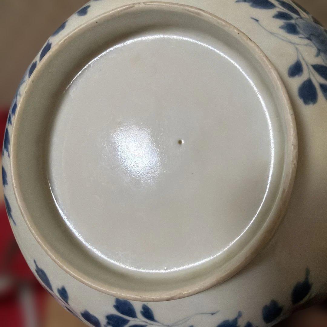 江戸時代 後半 染付　古伊万里 鍋島焼　七寸皿