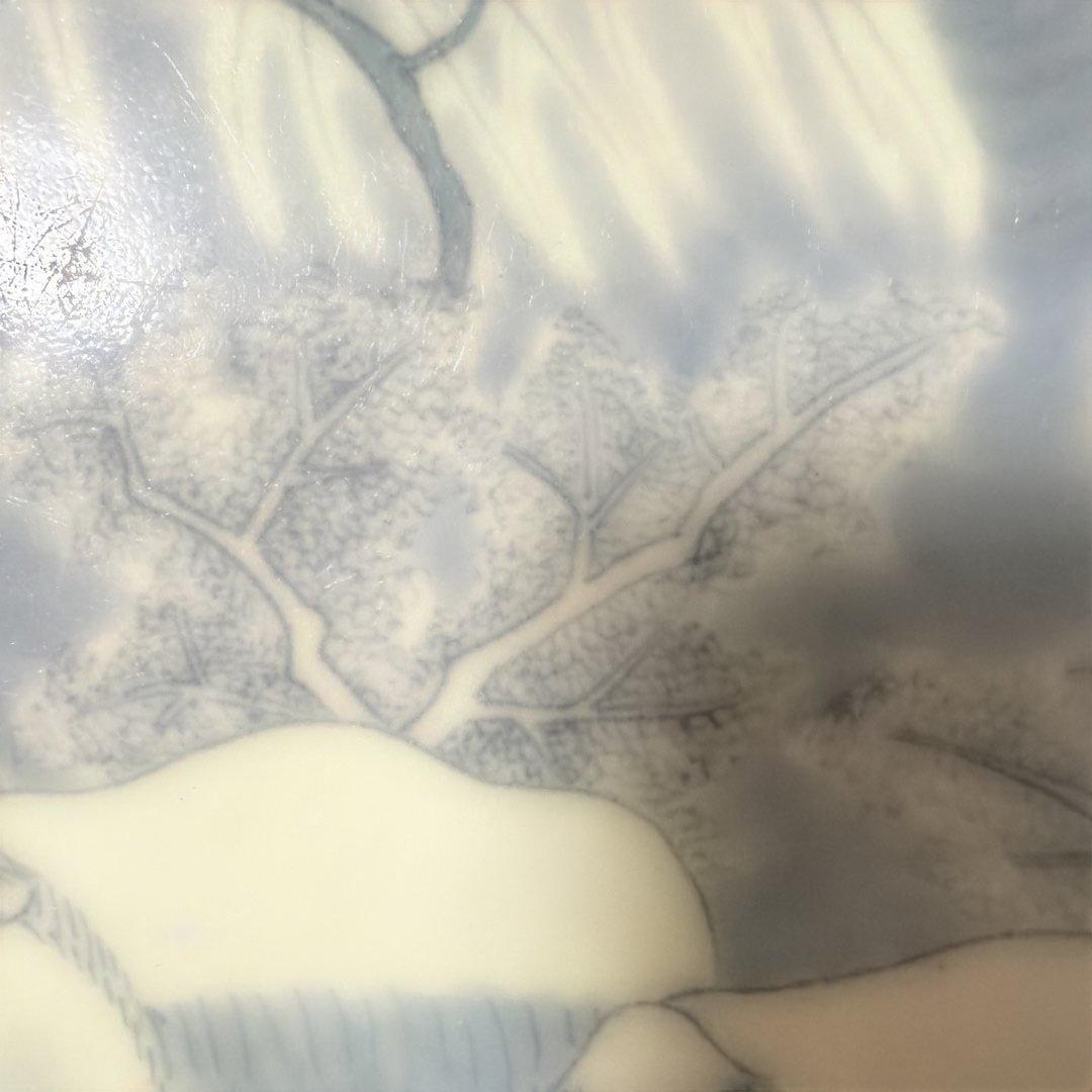 江戸時代 後半 染付　古伊万里 鍋島焼　七寸皿