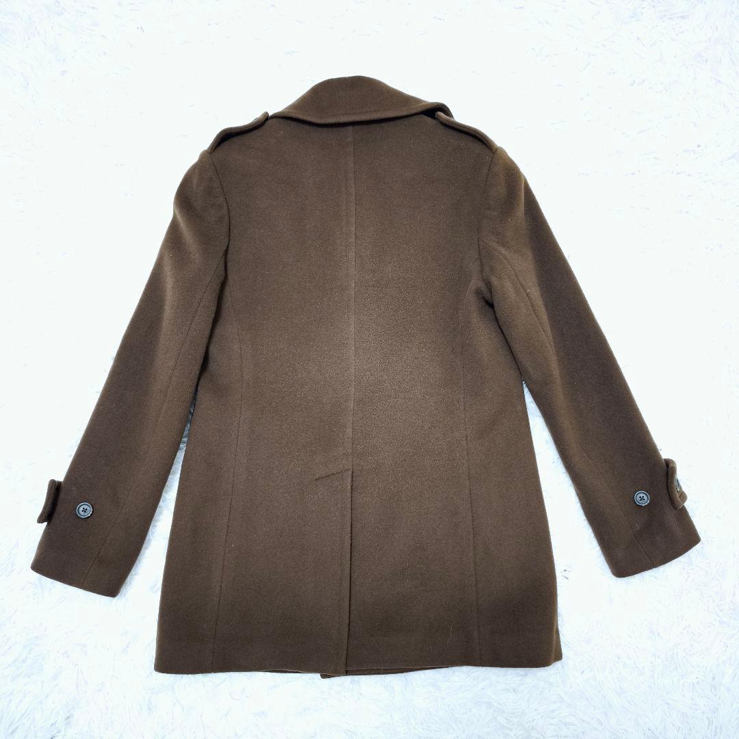 【美品】Ralph Lauren カシミヤ混 ヴィンテージ PコートブラウンM