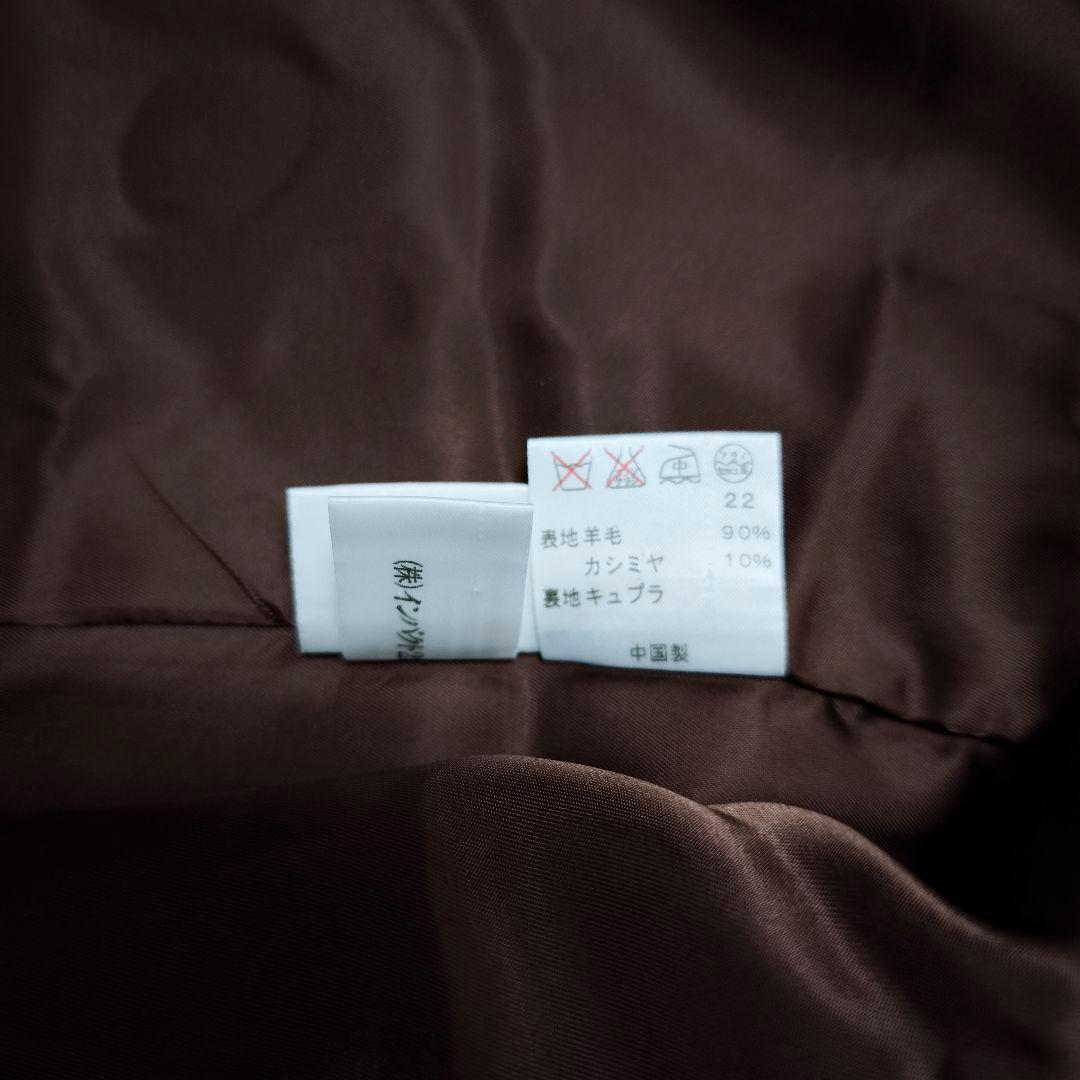 【美品】Ralph Lauren カシミヤ混 ヴィンテージ PコートブラウンM