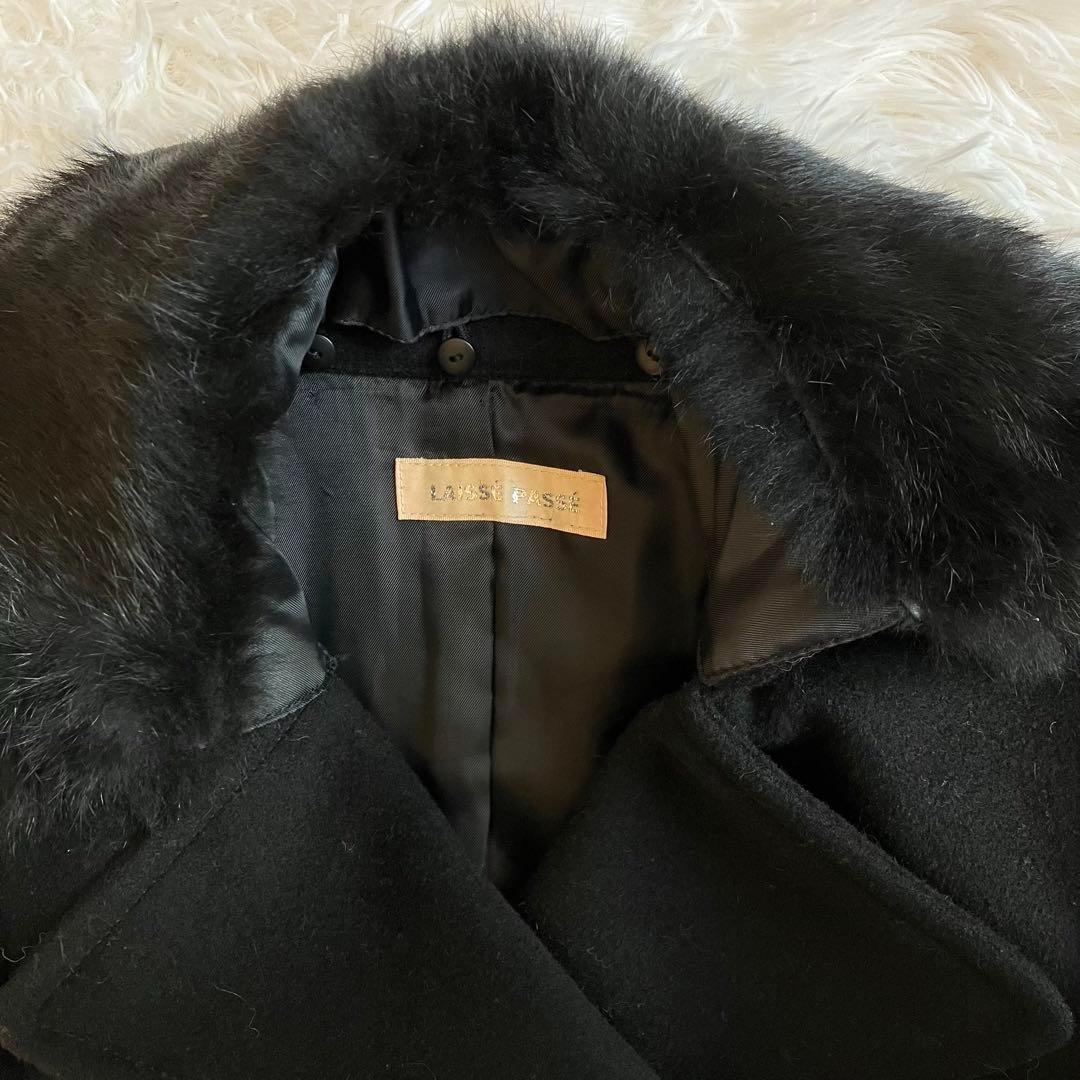 ✨新品未使用/アンゴラ✨レッセパッセ トレンチコート ラビットファー 2way