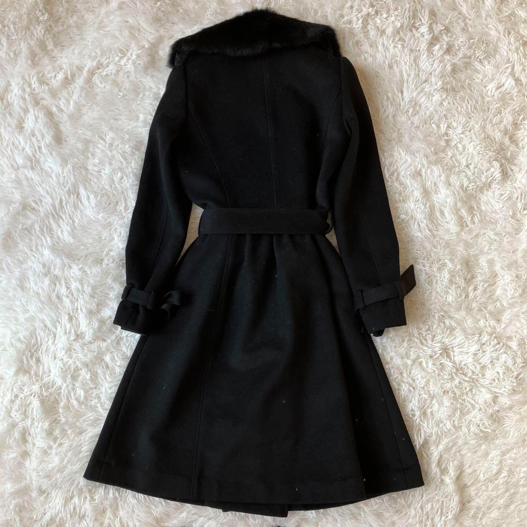 ✨新品未使用/アンゴラ✨レッセパッセ トレンチコート ラビットファー 2way