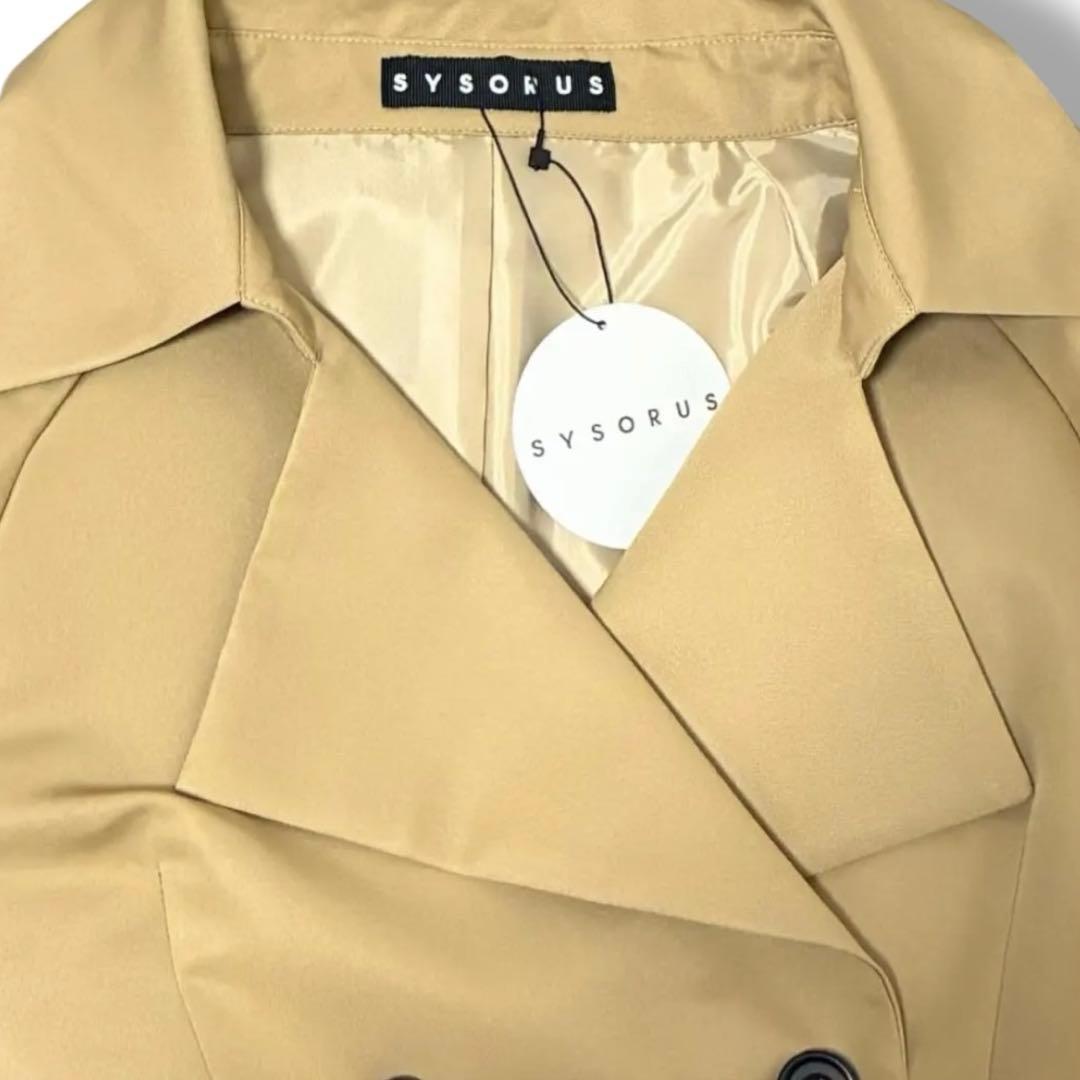 【新品未使用】SYSORUS シソラス × akko3839ドレストレンチコート
