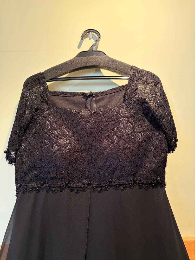 【値下げ】TWEED Dressブラックロングドレス