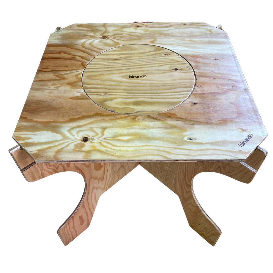 【B品】hirundo　組立式七輪テーブル・チェアセット