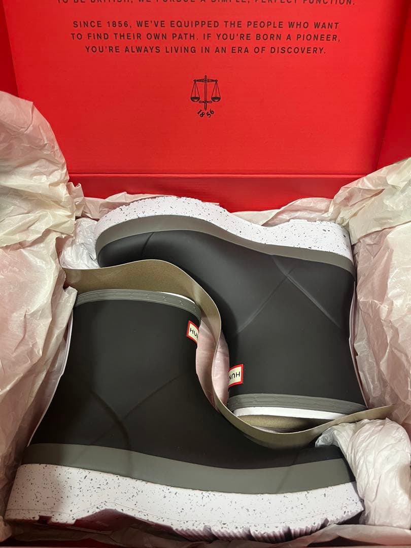 HUNTERメンズオリジナル プレイ ショート スペックル ソウル ブーツUK9