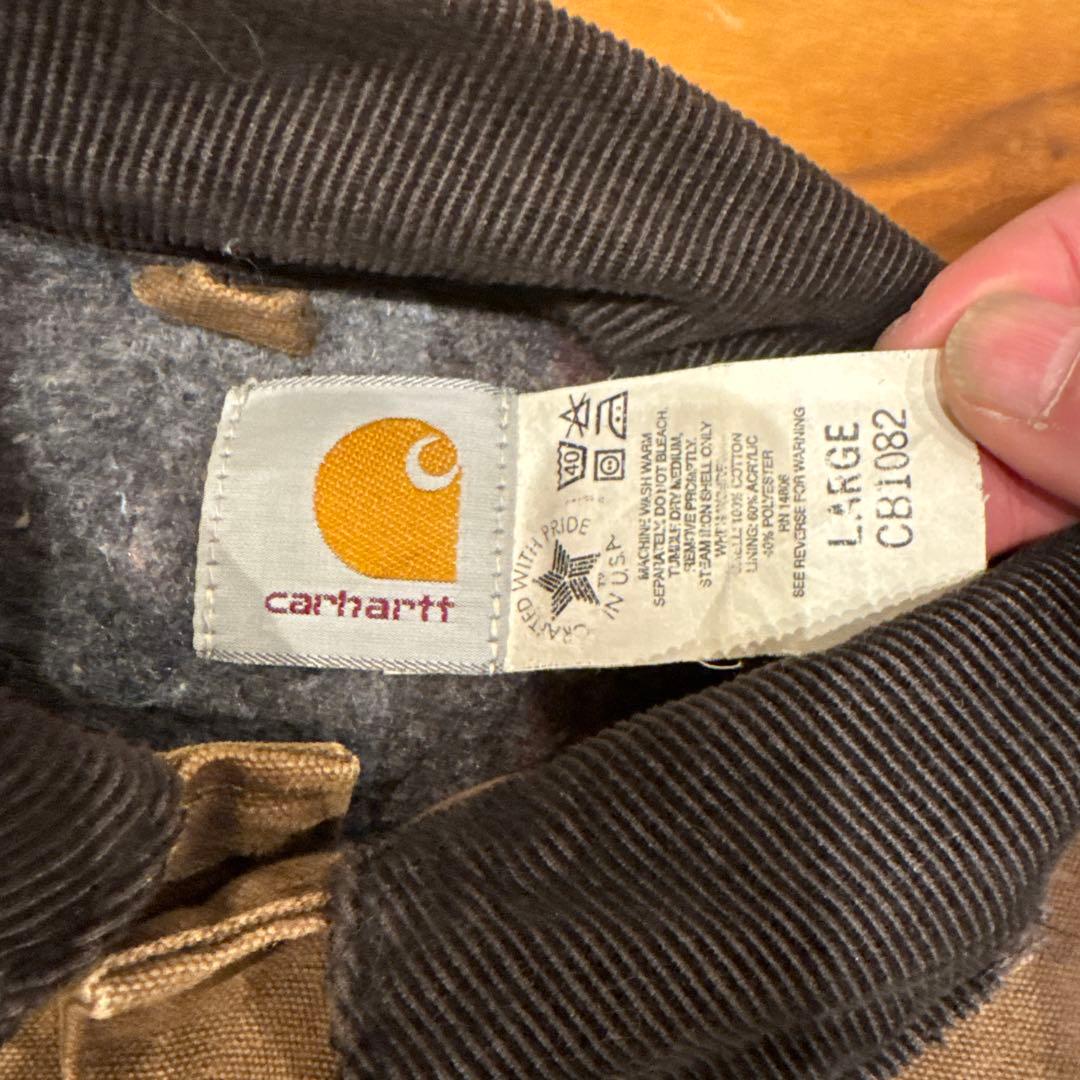 【80s星タグ】USA製 Carhartt チョアコート カバーオール L 希少