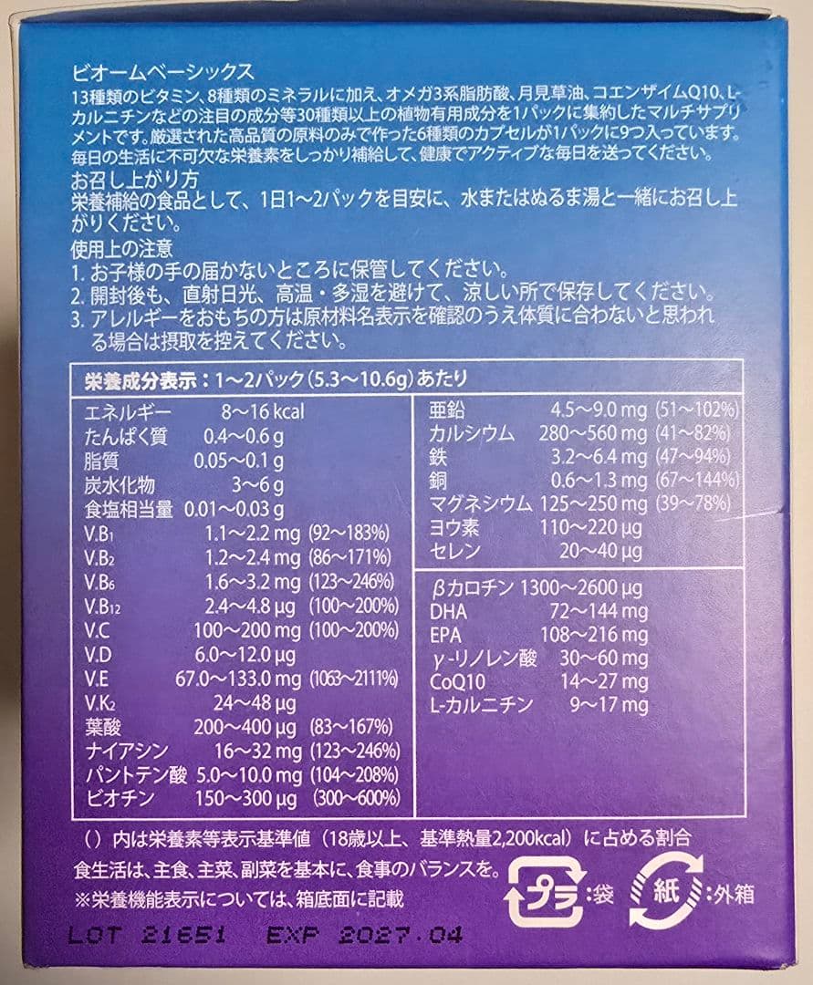 シナジー ビオームベーシックス