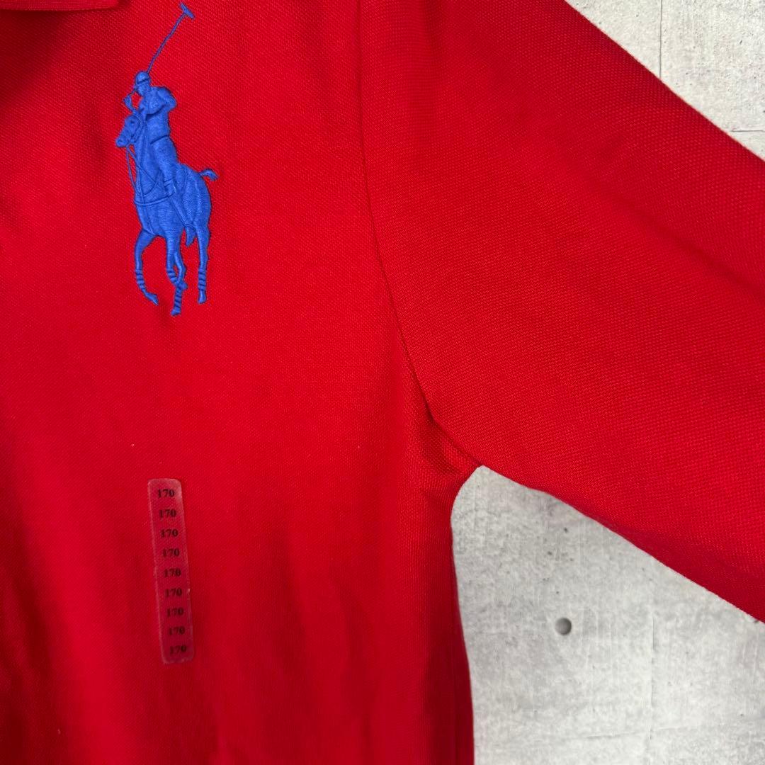 タグ付き POLO RALPH LAUREN 赤 XL ビッグポニー 刺繍