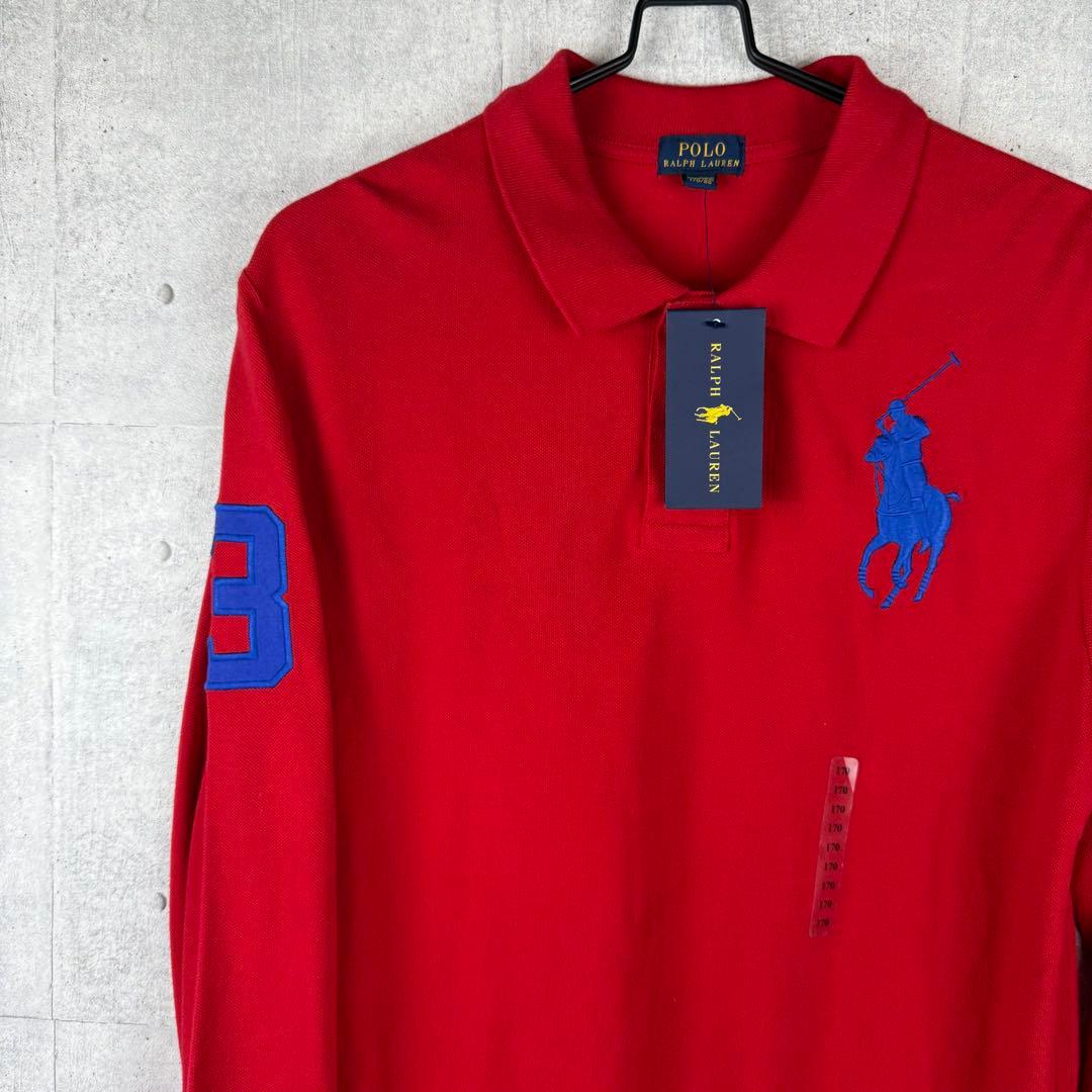 タグ付き POLO RALPH LAUREN 赤 XL ビッグポニー 刺繍