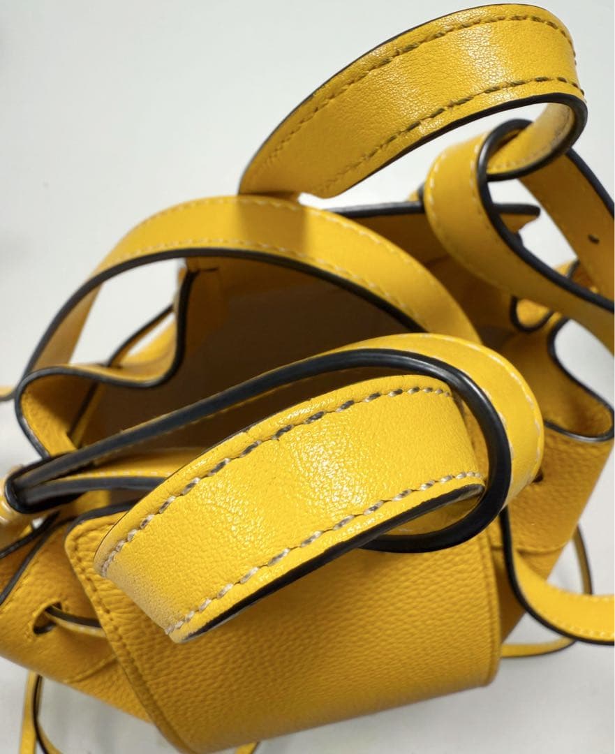 LOEWE ロエベ　ハンモックバッグミニ　イエロー