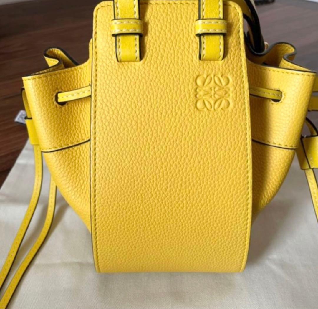 LOEWE ロエベ　ハンモックバッグミニ　イエロー