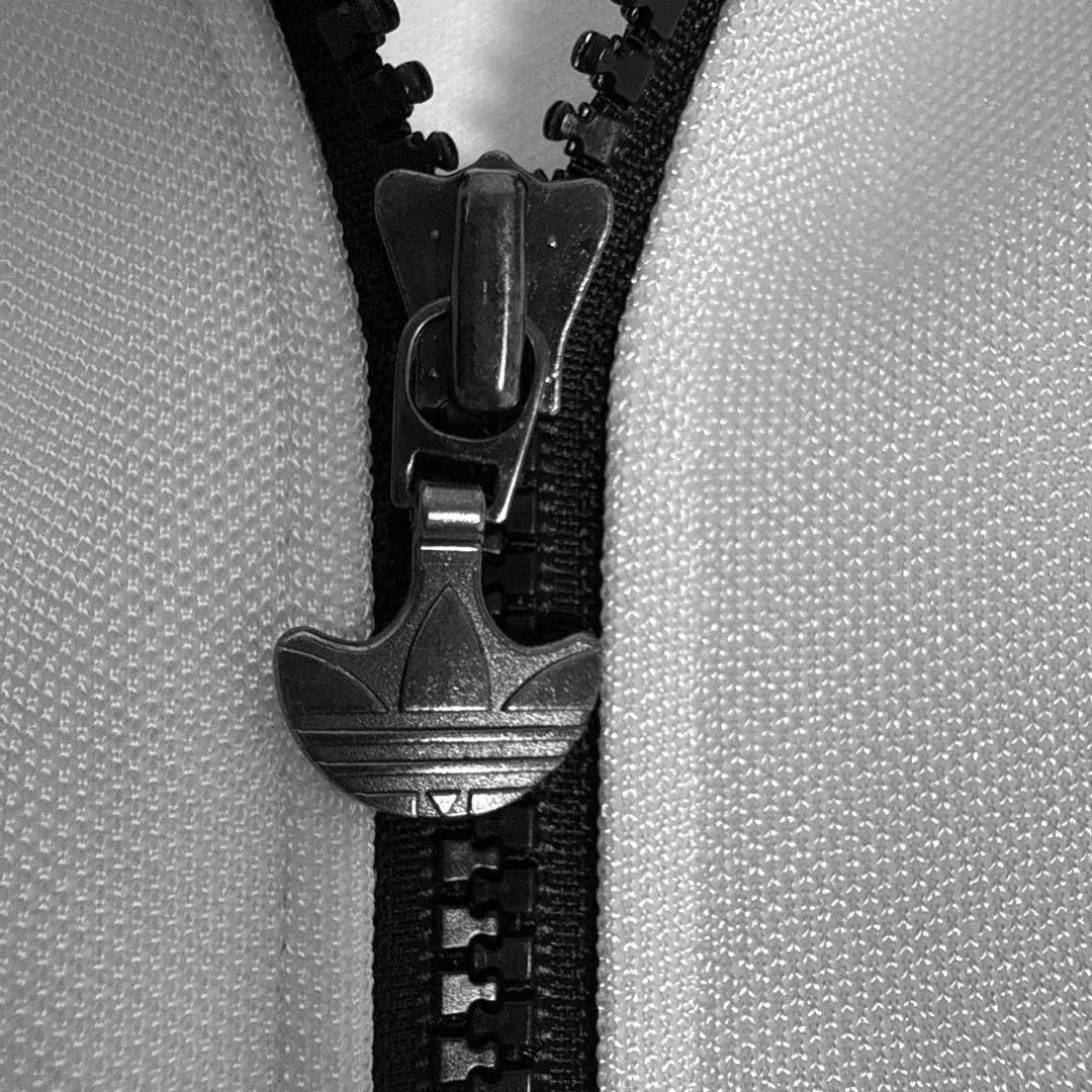 美品 adidas デサント製 トラックジャケット JASPO L 白黒