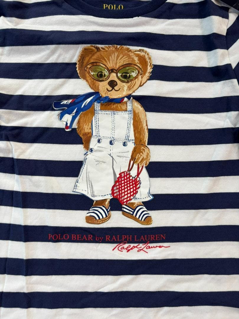 2025新品新作ラルフローレンポロベアガールズ 　ワンピースM（140）