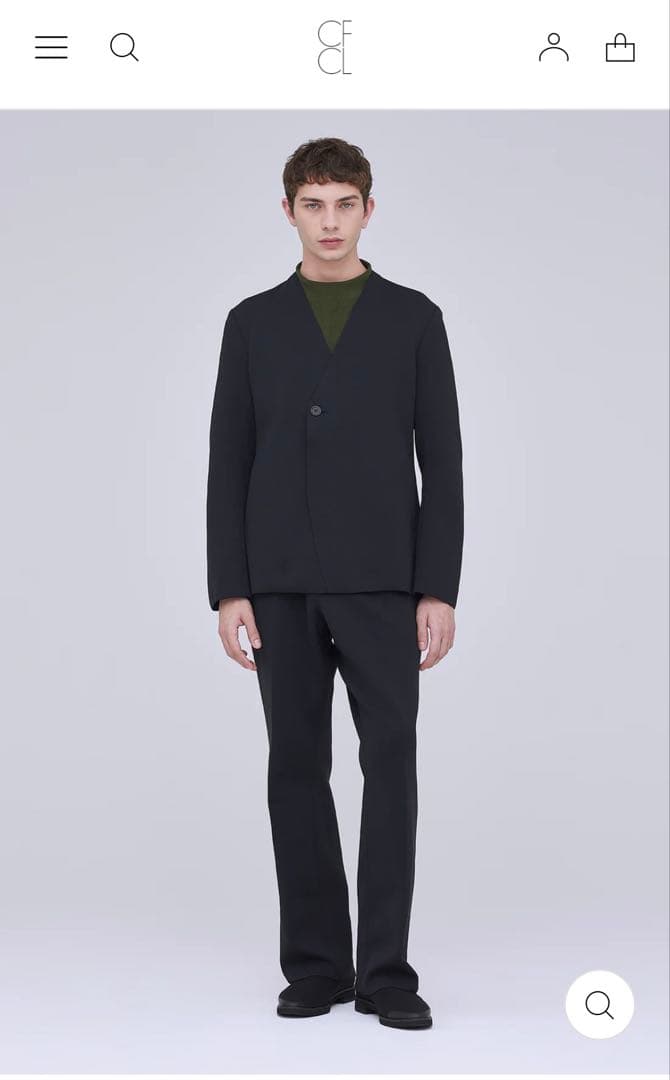 CFCL ノーカラージャケット